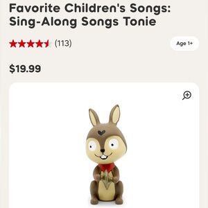 NWT Favorite Children's Songs Tonie ✨Buy 3 get 1 Free✨